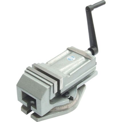 Machine Vice, 100mm, Bolt Mount, Swivel Base, Steel