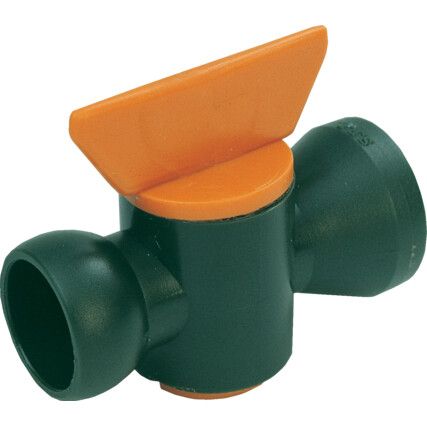 IN-LINE PLASTIC VALVE 1/4" BORE