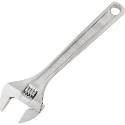 Adjustable Spanner, Steel, 12in./300mm Length, 38mm Jaw Capacity