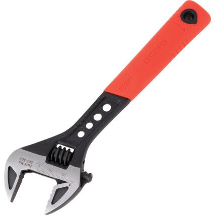 Adjustable Spanner, Steel, 8in./200mm Length, 28mm Jaw Capacity