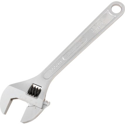 Adjustable Spanner, Chrome Vanadium Steel, 12in./300mm Length, 35mm Jaw Capacity