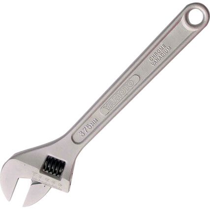 Adjustable Spanner, Chrome Vanadium Steel, 15in./380mm Length, 44mm Jaw Capacity