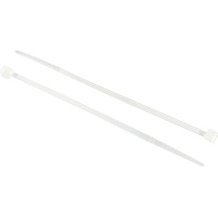 Cable Ties, Natural, 2.5x100mm (Pk-100)