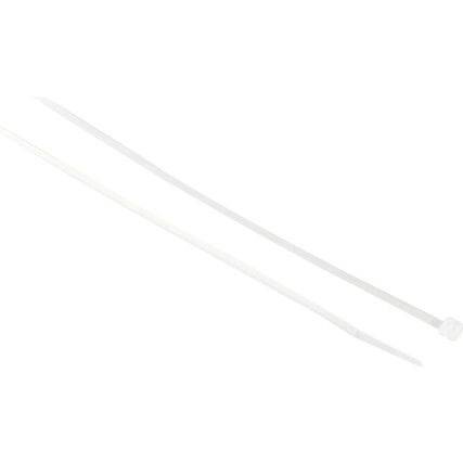 Cable Ties, Natural, 2.5x160mm (Pk-100)