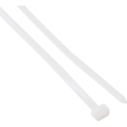 Cable Ties, Natural, 7.6x300mm (Pk-100)