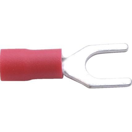 4.00mm FORK TERMINAL (PK-100) RED