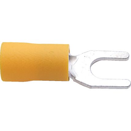 6.00mm YELLOW FORK TERMINAL (PK-100)