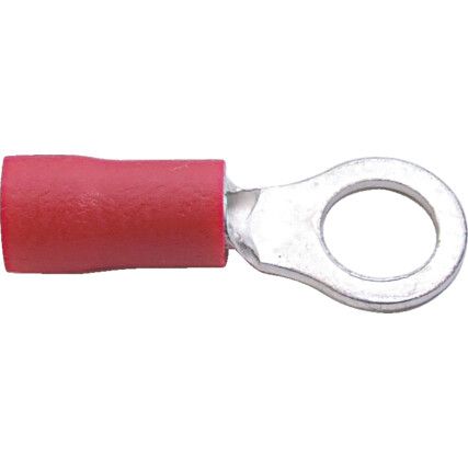 4.00mm RING TERMINAL (PK-100) RED