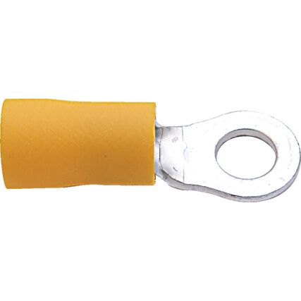 4.00mm YELLOW RING TERMINAL (PK-100)