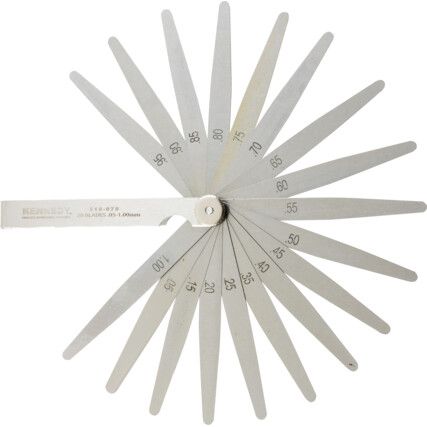 4" 20 BLADE METRIC FEELER GAUGE