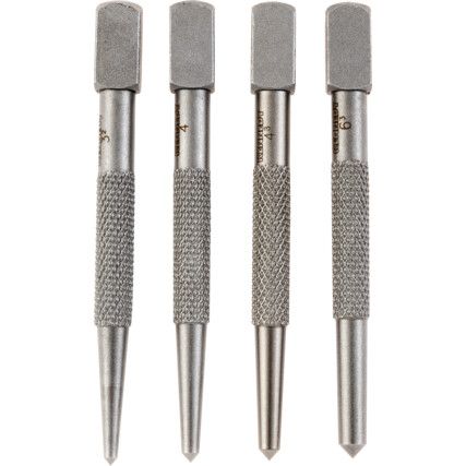 Steel, Punch Set, Point 3.2mm/4.8mm/4mm/6.4mm, 100mm