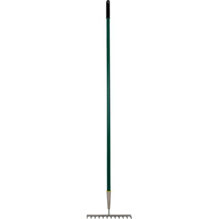 Rake, 300mm Head Width, Steel Tine Material, 12 Tines