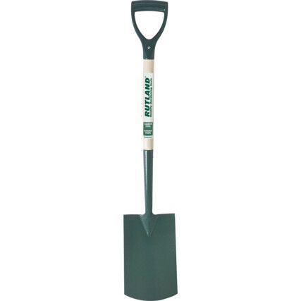 Digging Spade, 970mm Overall Length, D-Grip Handle, Carbon Steel Blade