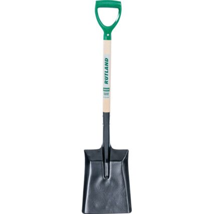 Square Mouth Shovel, 970mm Overall Length, YD Handle, Carbon Steel Blade