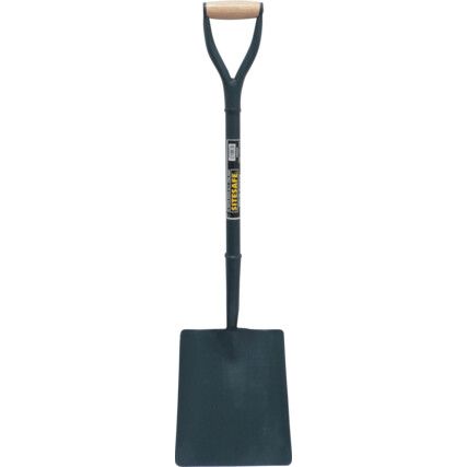 Square Mouth Shovel, 1000mm Overall Length, YD Handle, Carbon Steel Blade