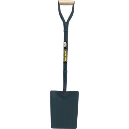 Taper Mouth Shovel, Carbon Manganese Steel Blade, D-Grip, 1000mm