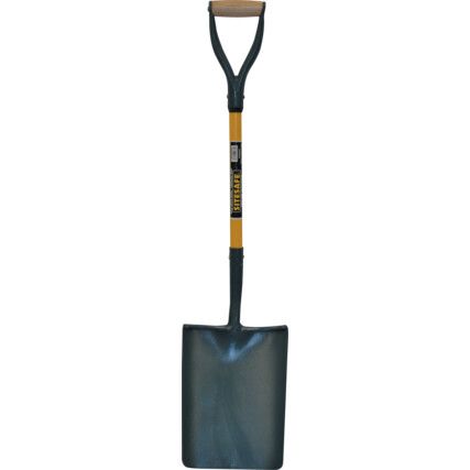 Taper Mouth Shovel, 1000mm Overall Length, YD Handle, Carbon Steel Blade