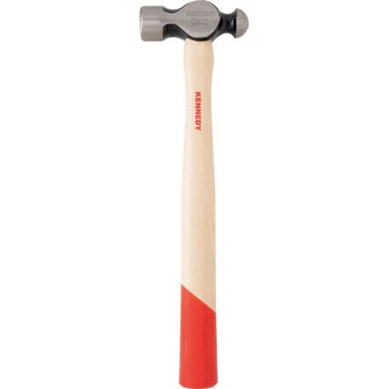 Ball Pein Hammer, 1lb, Wood Shaft, Polished Face