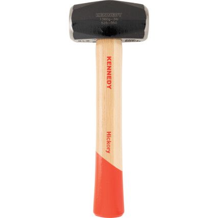 Lump Hammer, 3lb, Wood Shaft, Waxed Shaft