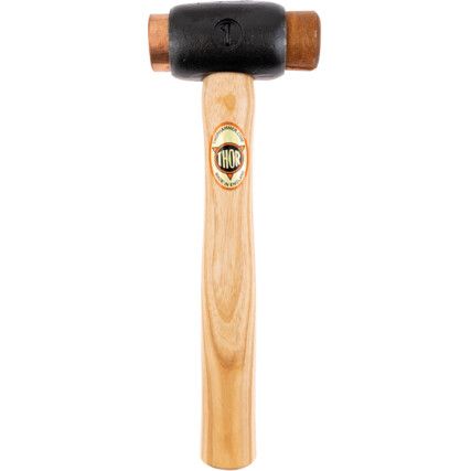 Copper / Rawhide Hammer, 25g, Wood Shaft, Replaceable Head