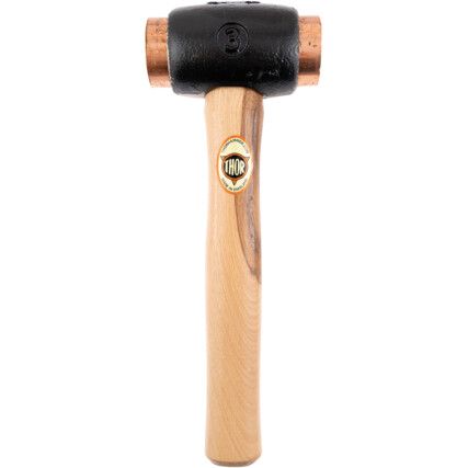 Copper Hammer, 1940g, Wood Shaft, Replaceable Head