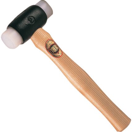 Polyethylene Hammer, 1300g, Wood Shaft, Replaceable Head