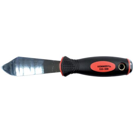 SCALE TANG CLIPT POINT PUTTY KNIFE - BI MAT'L GRIP