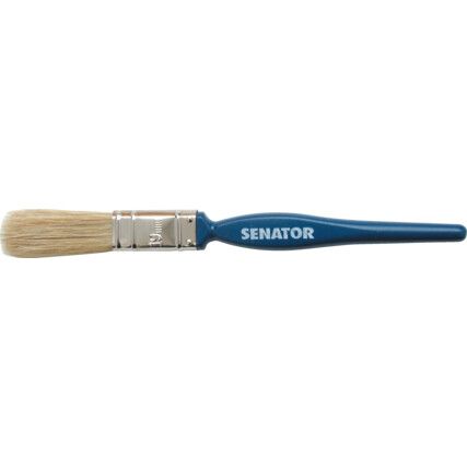 3/4in., Flat, Natural Bristle, Angle Brush, Handle Wood