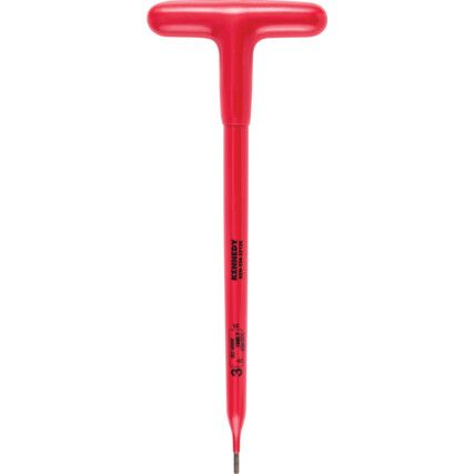 Hex Key, Insulated T-Handle, Hex, Metric, 3mm