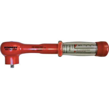 370MM INSULATED ADJUSTABLE TORQUE WRENCH 3/8"SQ/DR 5-50 NM - 1000V