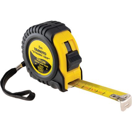 Dynamic Grip, 5m / 16ft, Heavy Duty Tape Measure, Metric, Class II