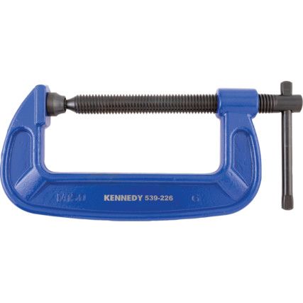 6in./150mm Heavy Duty G-Clamp, Steel Jaw, T-Bar Handle