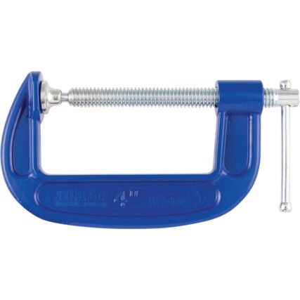 4in./100mm G-Clamp, Steel Jaw, T-Bar Handle