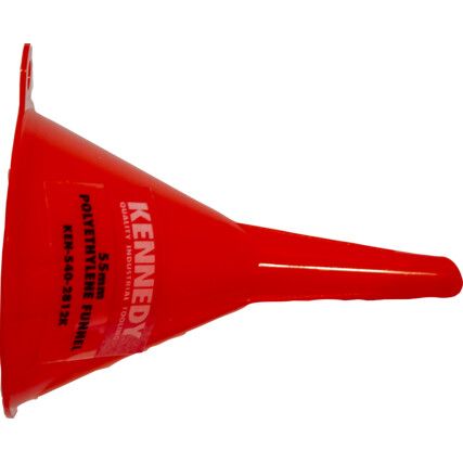 Funnel, 55mm, Polyethylene, Straight Rigid Spout