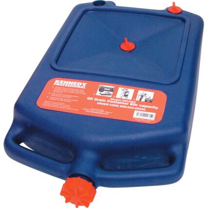 Oil Drain Pan, 8L, Plastic, Compatible with Non Corrosive Liquids