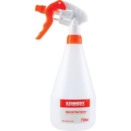 Spray Bottle, 750ml, White/Red, Adjustable Spray Nozzle