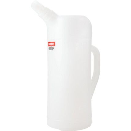 Measure, 2L, Polypropylene, Compatible with Oil/Petrol/Water