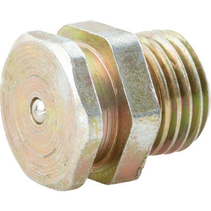 Hydraulic Nipple, Straight, 1/4" BSP(T), Steel