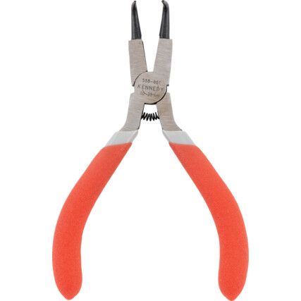 Circlip Pliers, Bent Nose, Internal,  Carbon Steel, 250mm