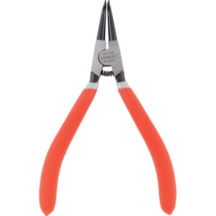 Circlip Pliers, Bent Nose, External, Carbon Steel, 175mm