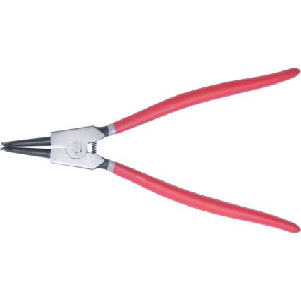 Circlip Pliers, Bent Nose, External, Carbon Steel, 300mm