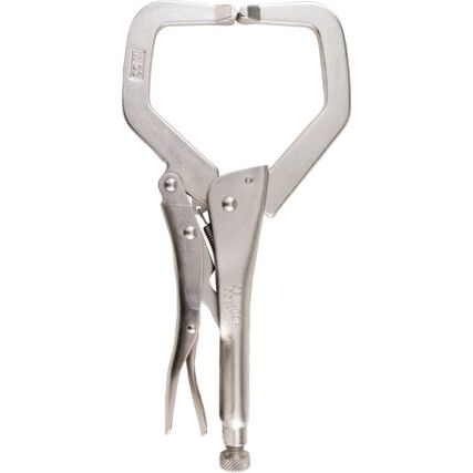 11in./280mm Locking C-Clamp, Steel Jaw, Ergonomic Handle