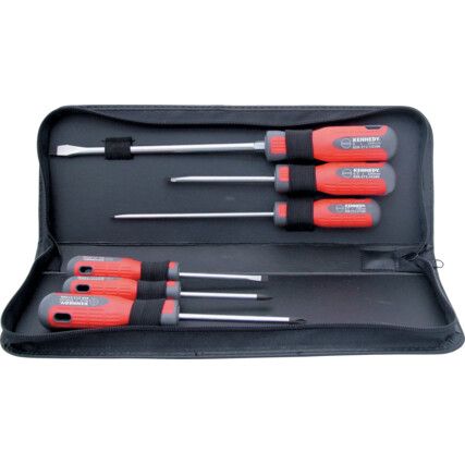 Pro-Torq, Flared/Parallel/Phillips, Screwdriver Set, Set of 6