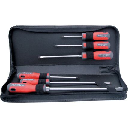 Pro-Torq, Flared/Parallel/Pozi, Screwdriver Set, Set of 6