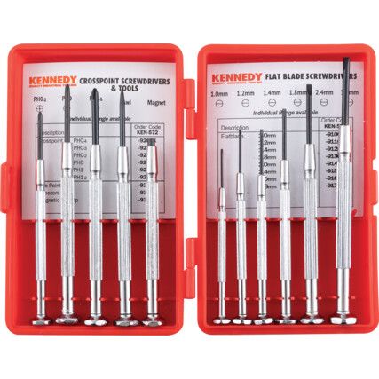 Awl/Magnet, Screwdriver Set, Set of 11