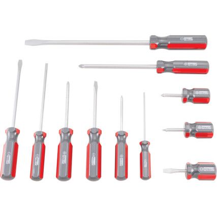 Flared/Parallel/Pozi, Screwdriver Set, Set of 11