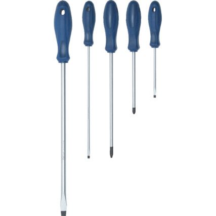 Flared/Parallel/Phillips, Screwdriver Bit, Set of 5