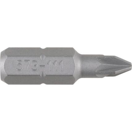 Screwdriver Bit, PZ1, Pozi, 1/4" Hex