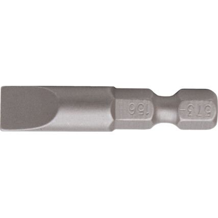 Screwdriver Bit, 4mm, Slotted, 1/4" Hex