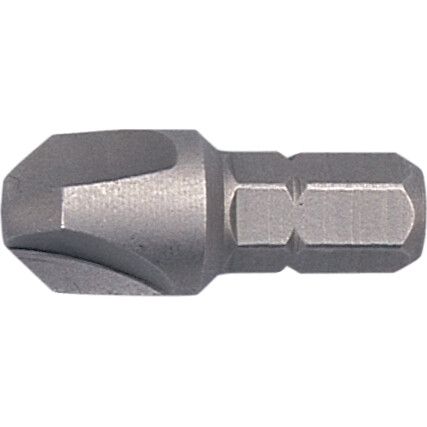 Screwdriver Bit, No.3, Tri-wing, 1/4" Hex